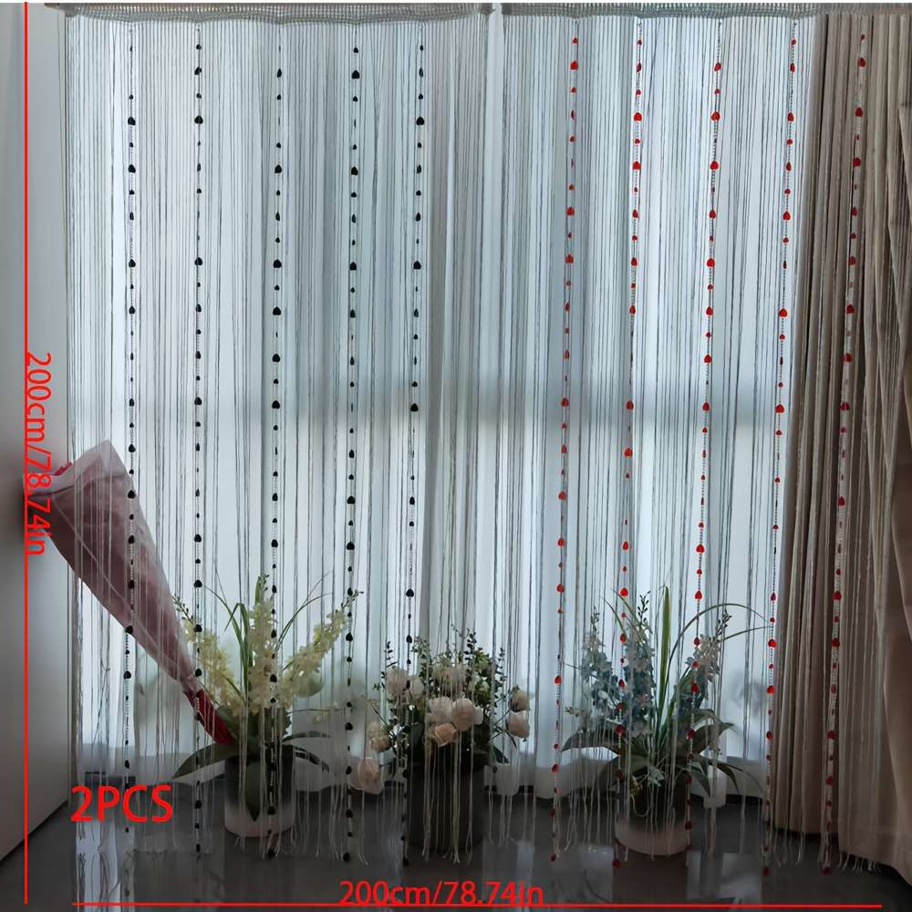 Door Curtain Color Black Size3.2Ftx6.5Ft