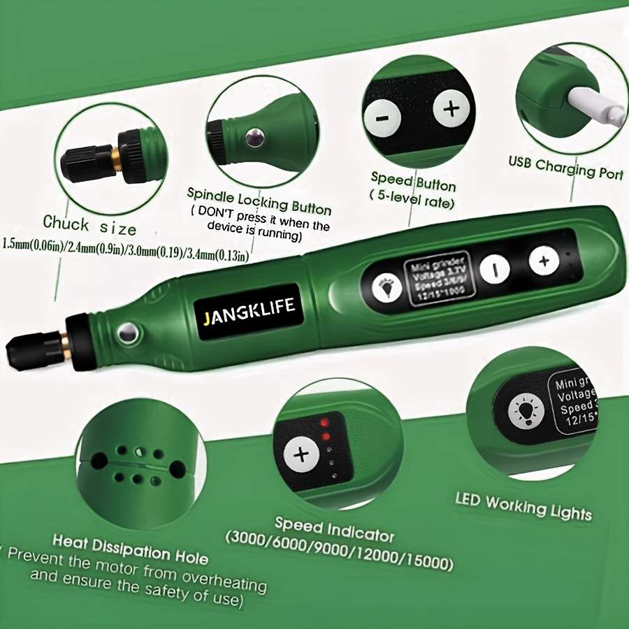 Grinder With  Color Green