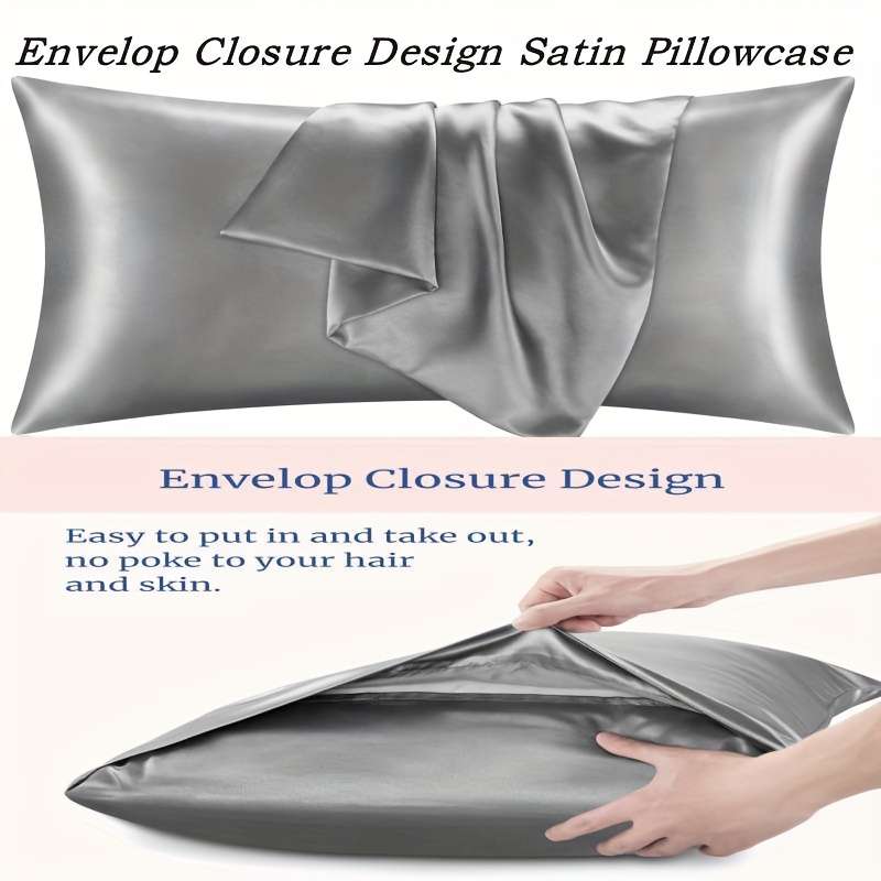 Satin Pillowcase Color 7 Golden Size40Cm*80Cm