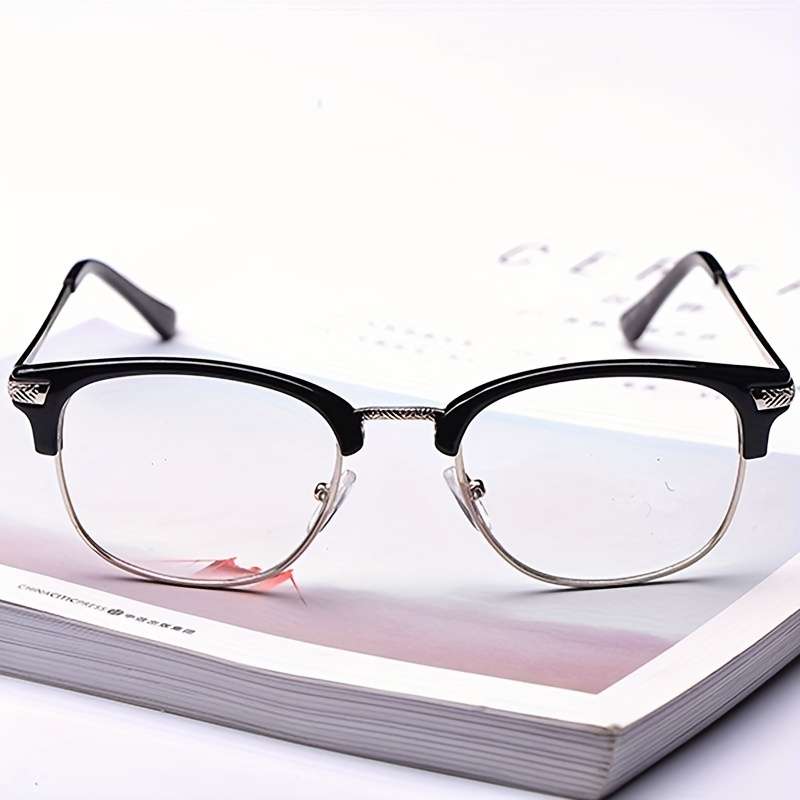 Glasses Color Tea Crystal Black Frame Itemsv1