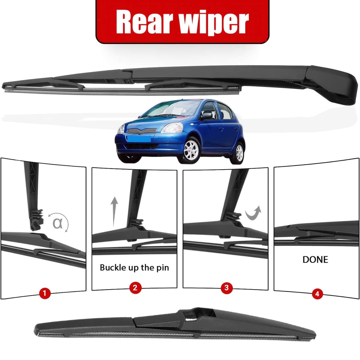 Windshield Wipers Size 21 Inch  14 Inch  12 Inch For Yaris Mk1