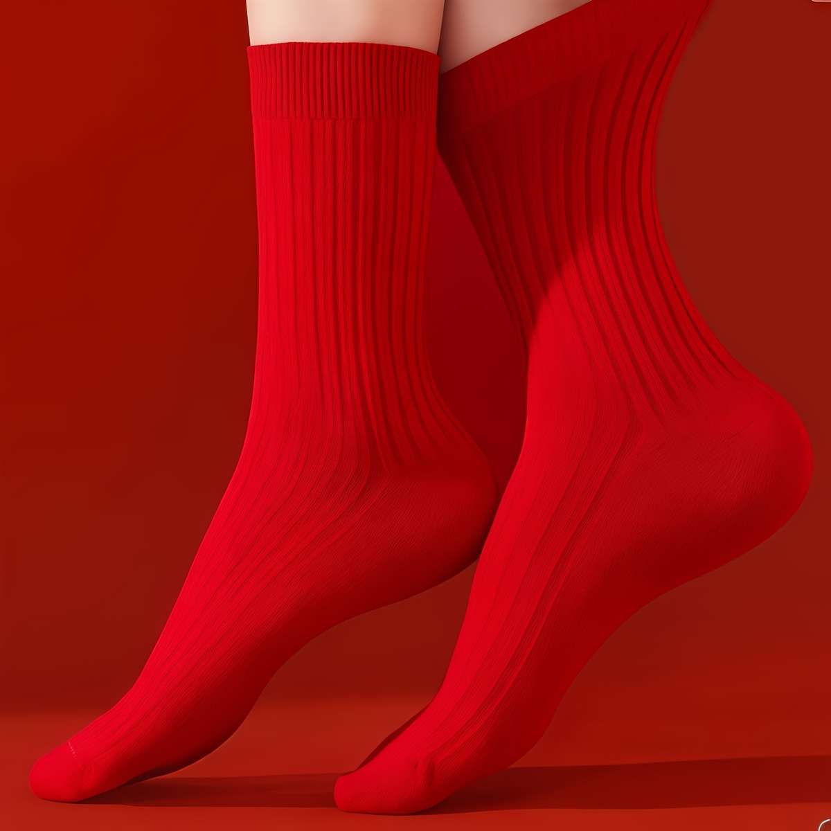 Women S Socks Color Red