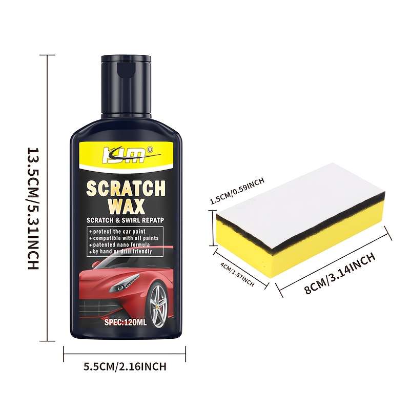 Car Scratch Repair Tool Capacity 120G Add Sponge