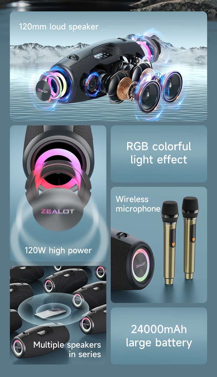 Speaker Color Black With One Microphone