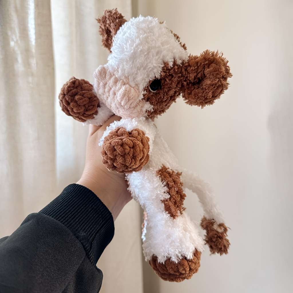 Plush Toyss Model 352 Black and White Calf