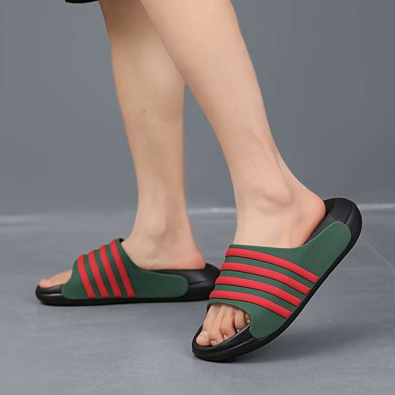 Men Slippers Summer Style Black Size Uk 9.5 To 10