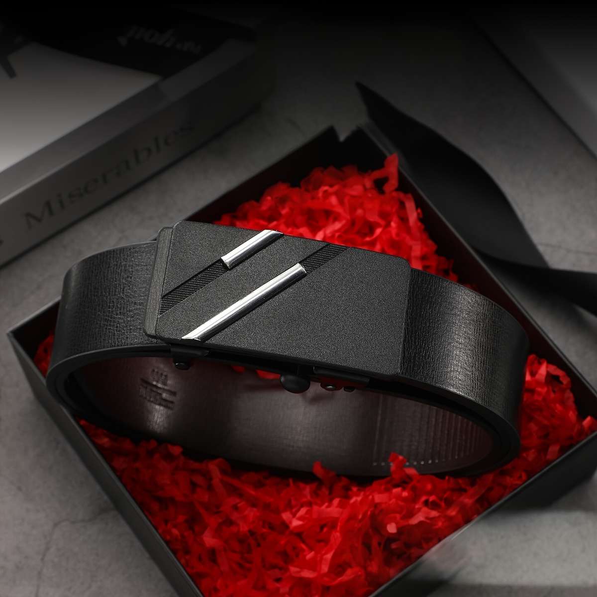 Belt Color 2Pcs Black Silvery Size 110Cm
