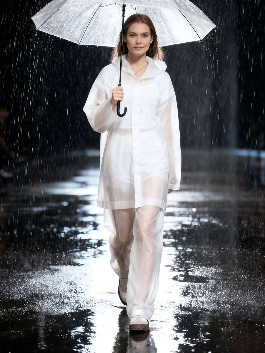 Raincoat Black Size Asian Onesize