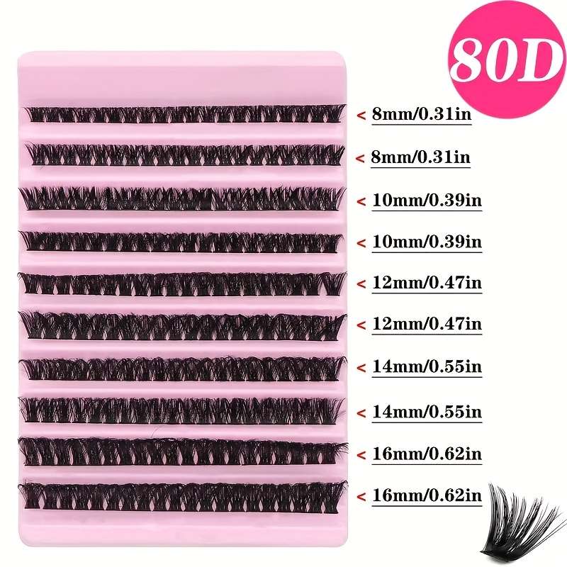 200 Clusters Natural 3d Lash Extensions Model 80d 05mm