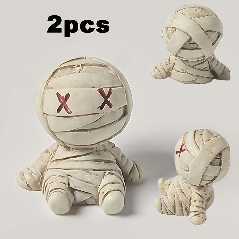 Car Interior Decor Items 2Pcs Mummy Ornaments