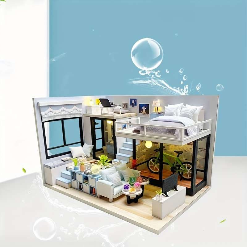 3D Model Desktop Ornaments Style Blue