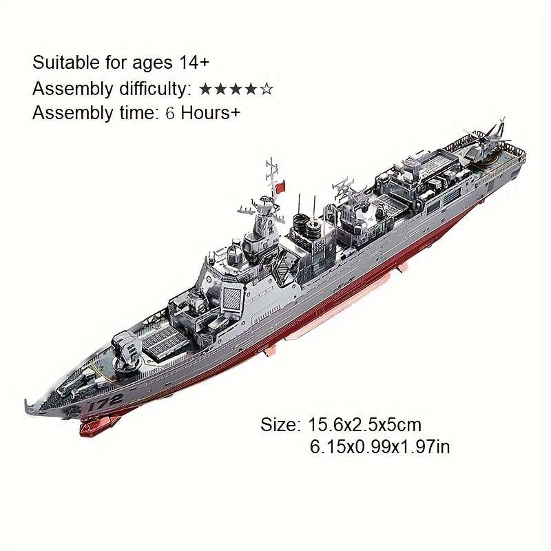 3D Jigsaw Puzzle Model Ship Items 052D Destroyer