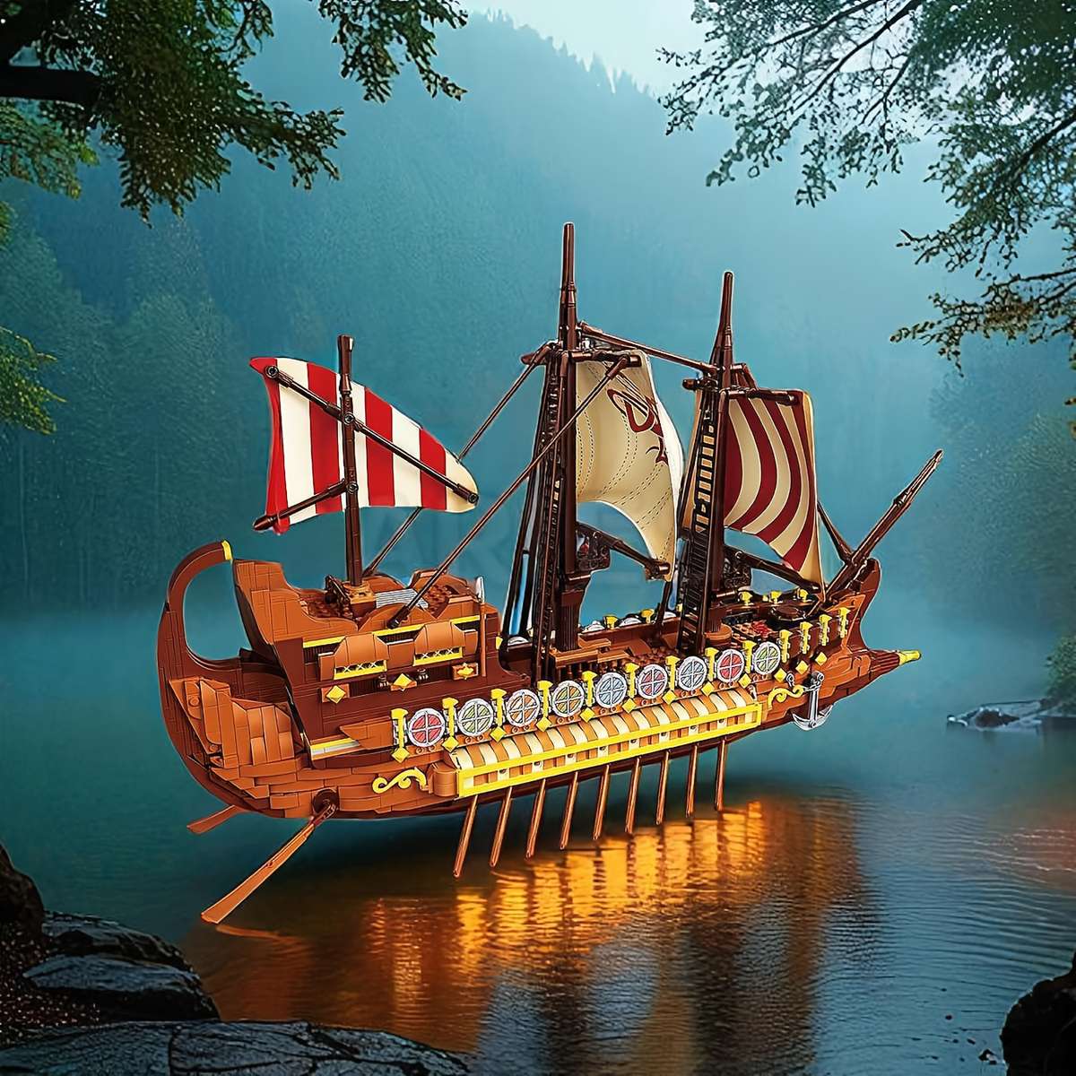 3D Jigsaw Puzzle Model Ship Composition Abs Material