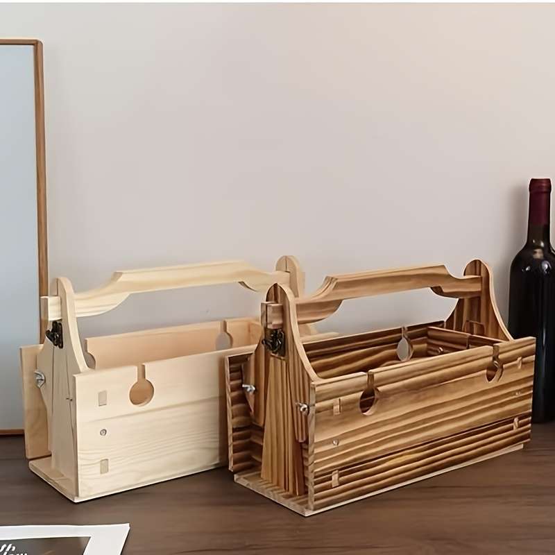 Portable 2 In 1 Wooden Folding Table Picnic Basket Outdoor Picnic Table