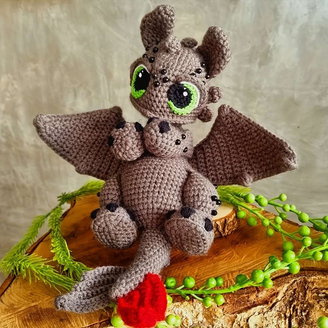 Plush Toyss Style Black Dragon