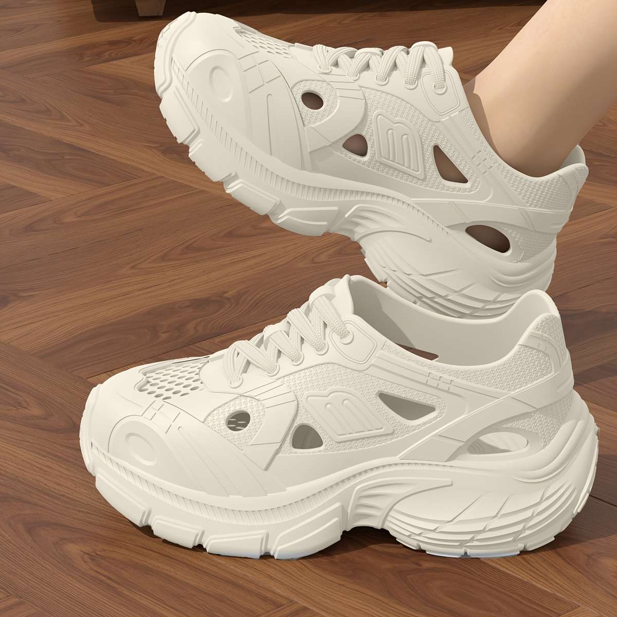 Sneakers Color White Sizeuk 7.58