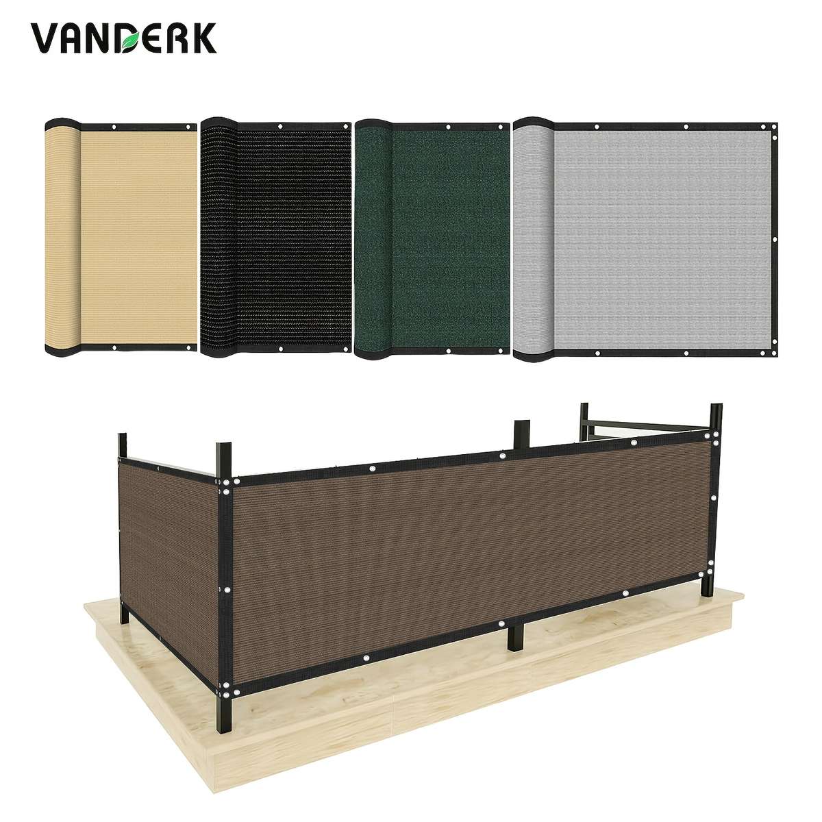 Heavy Duty Outdoor Privacy Screen For Backyard Black