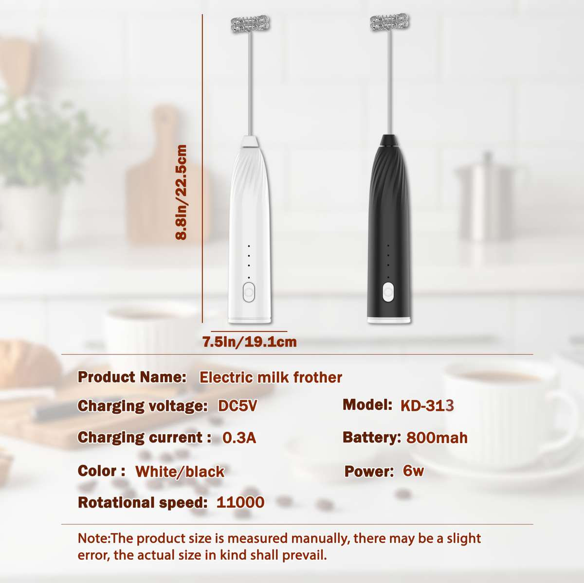 Egg Beater Color White Quantity 2*Stirring Rod