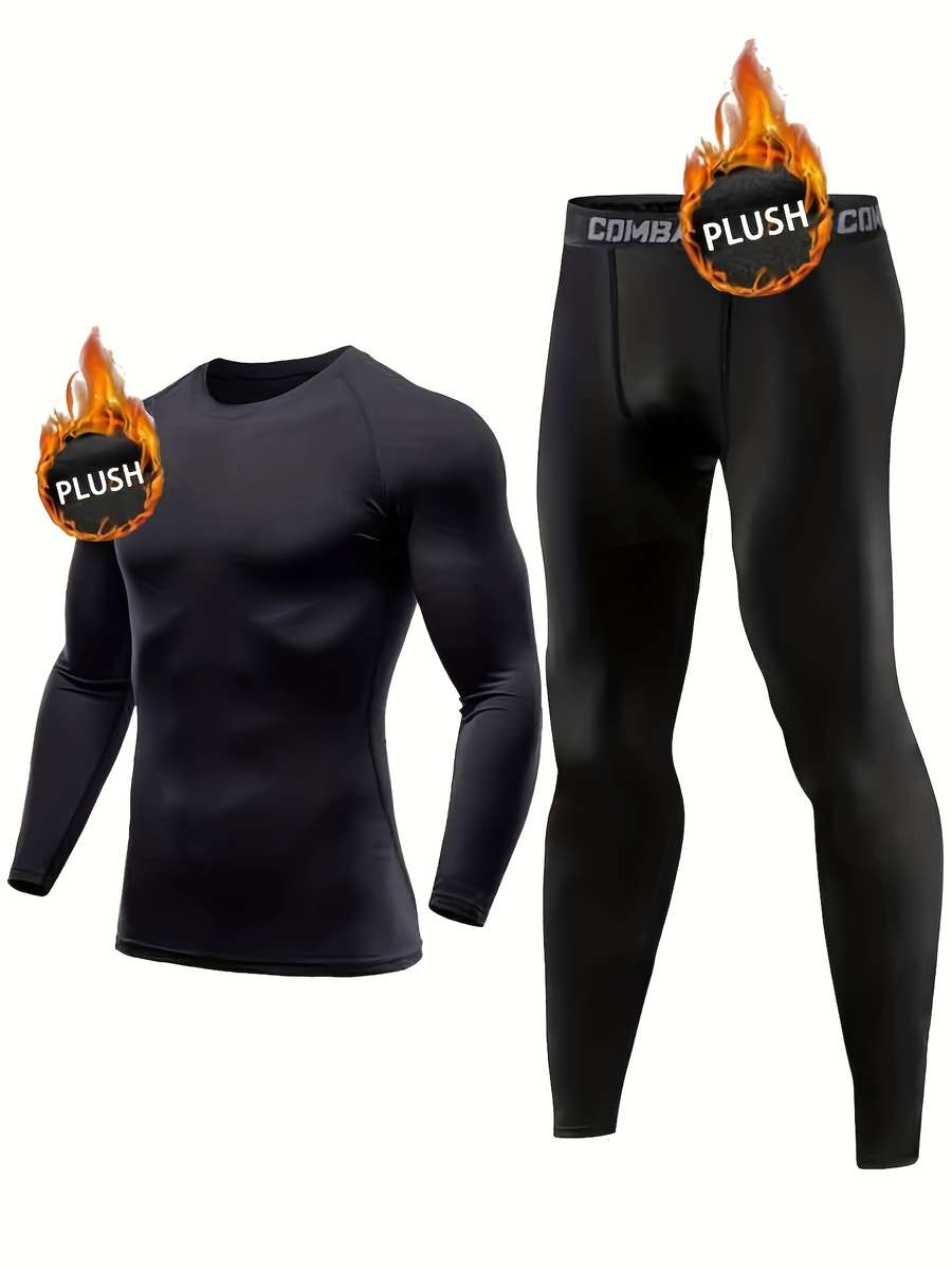 Thermal Underwear Color Black Sizexxl
