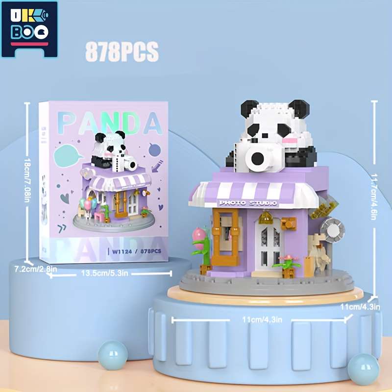 Building Toy Architectural Model Toy Set Style Coffee House