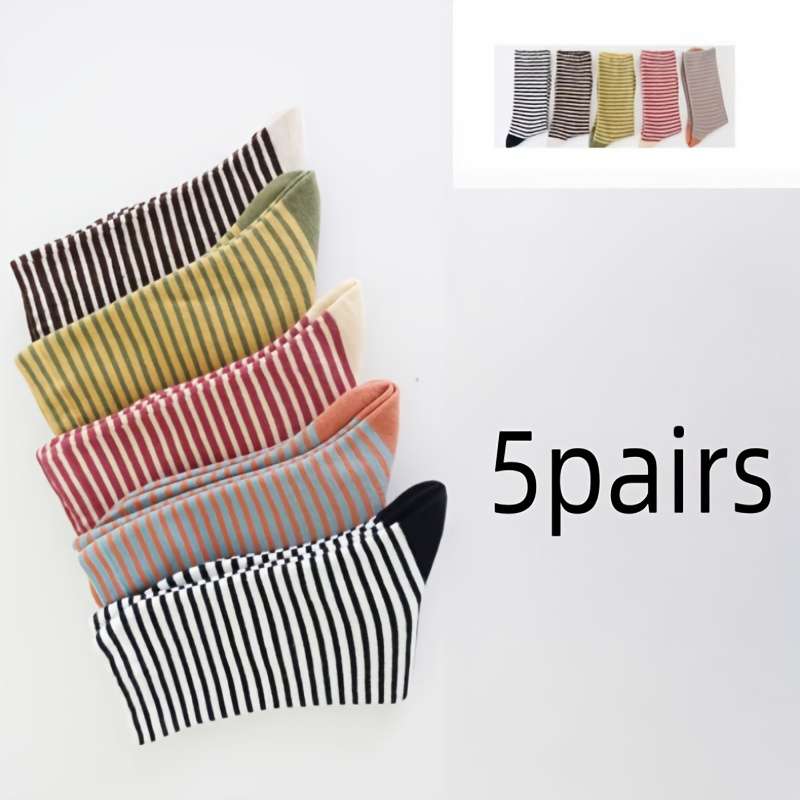 Women S Socks Color 5 Pairs In Random Mixed Colors