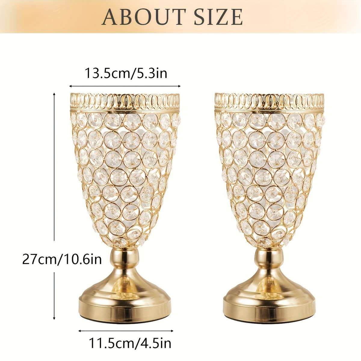 Wedding Supplies Color Golden X 2Pcs
