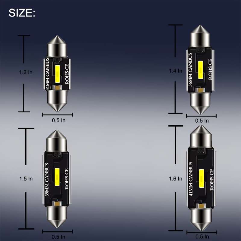 Car Lights Items 2Pcs 36Mm