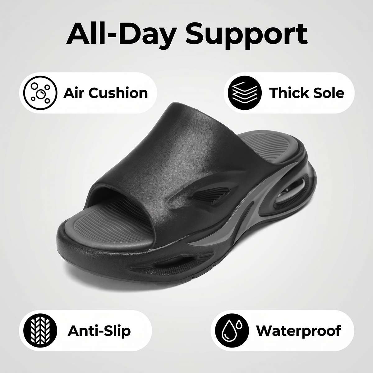 Sandals Color Black Gray Size Uk 4.5 5