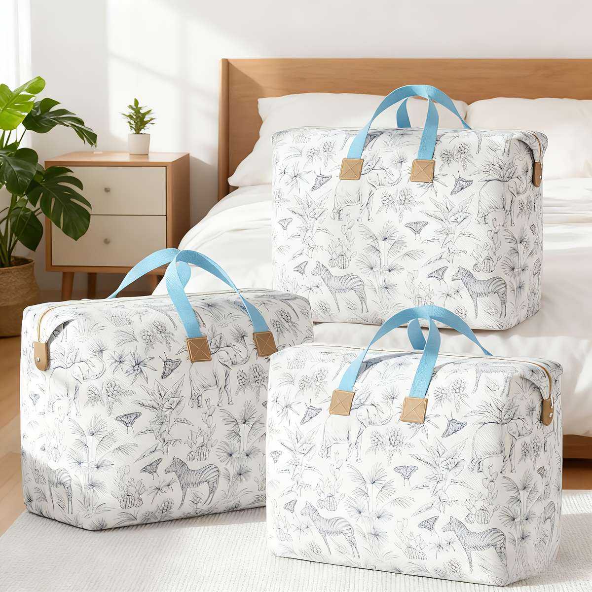 2Pcs Multiple Large Capacity Storage Totes Clothes Size S