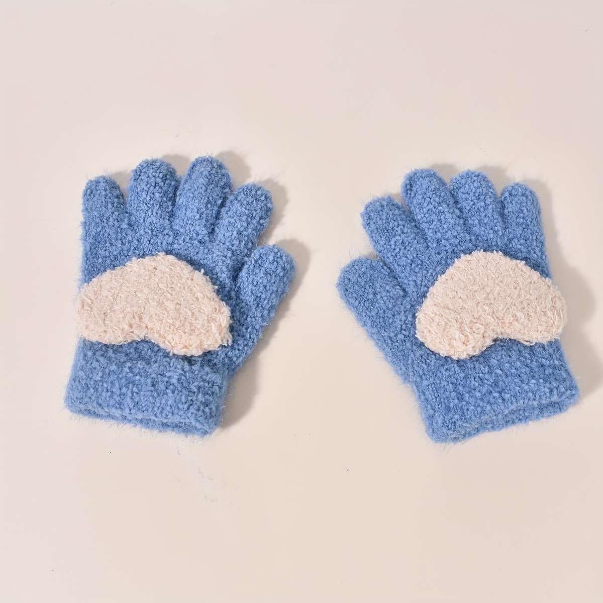 Winter Gloves Color Light Grey Size 1 To 3Y