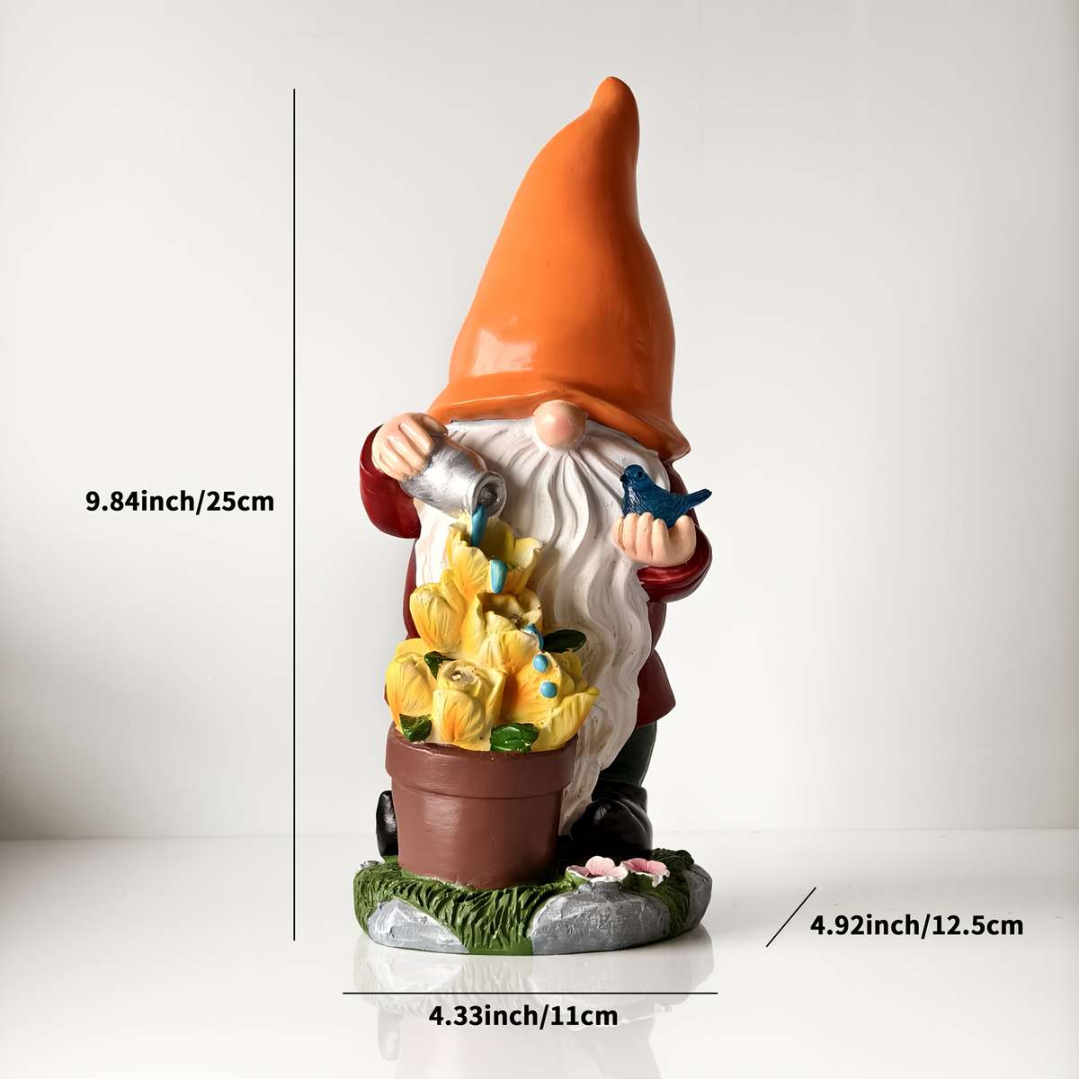 Plush Goblin Figurine With Magic Liquid Glowing Effects Resin Outdoor Tale