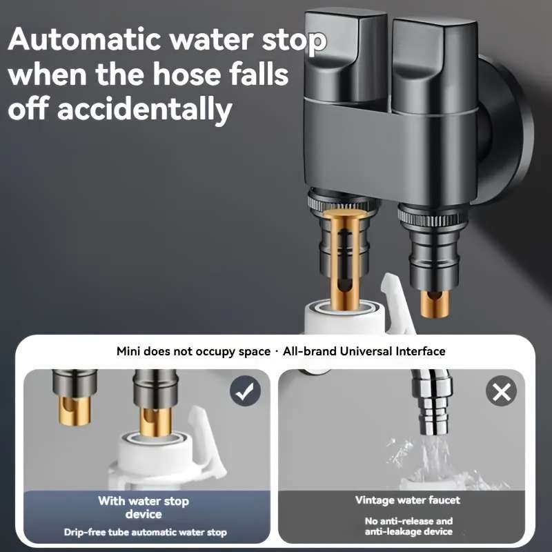 2-In-1 Dual-Outlet Washing Machine Faucet