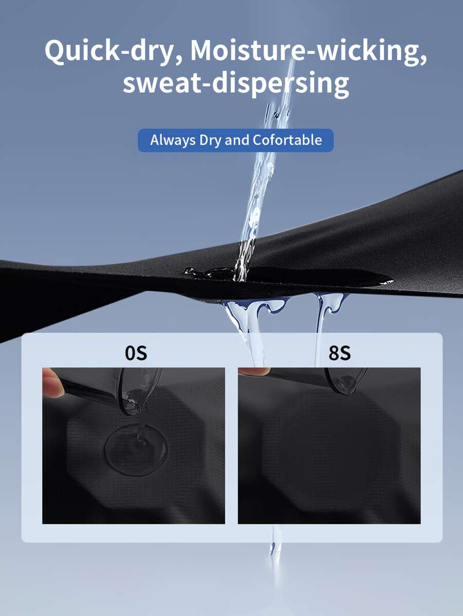 Men S Clothing Color Black Two Piece Set Quick Drying Breathable Sweat Wicking Size S