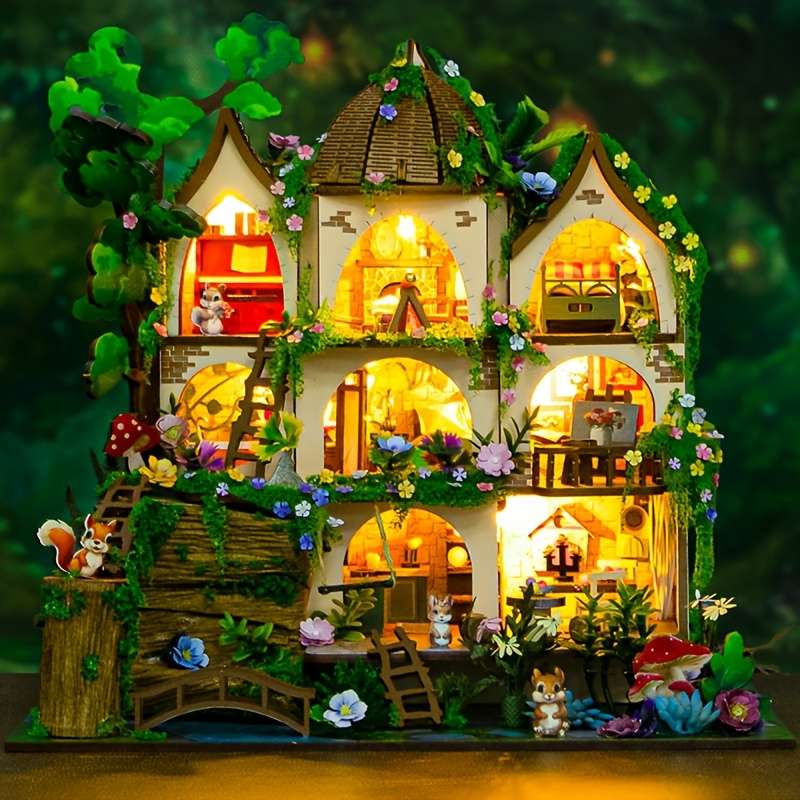 Building Toy Architectural Model Toy Set Items Forest Castle  Add   Tools