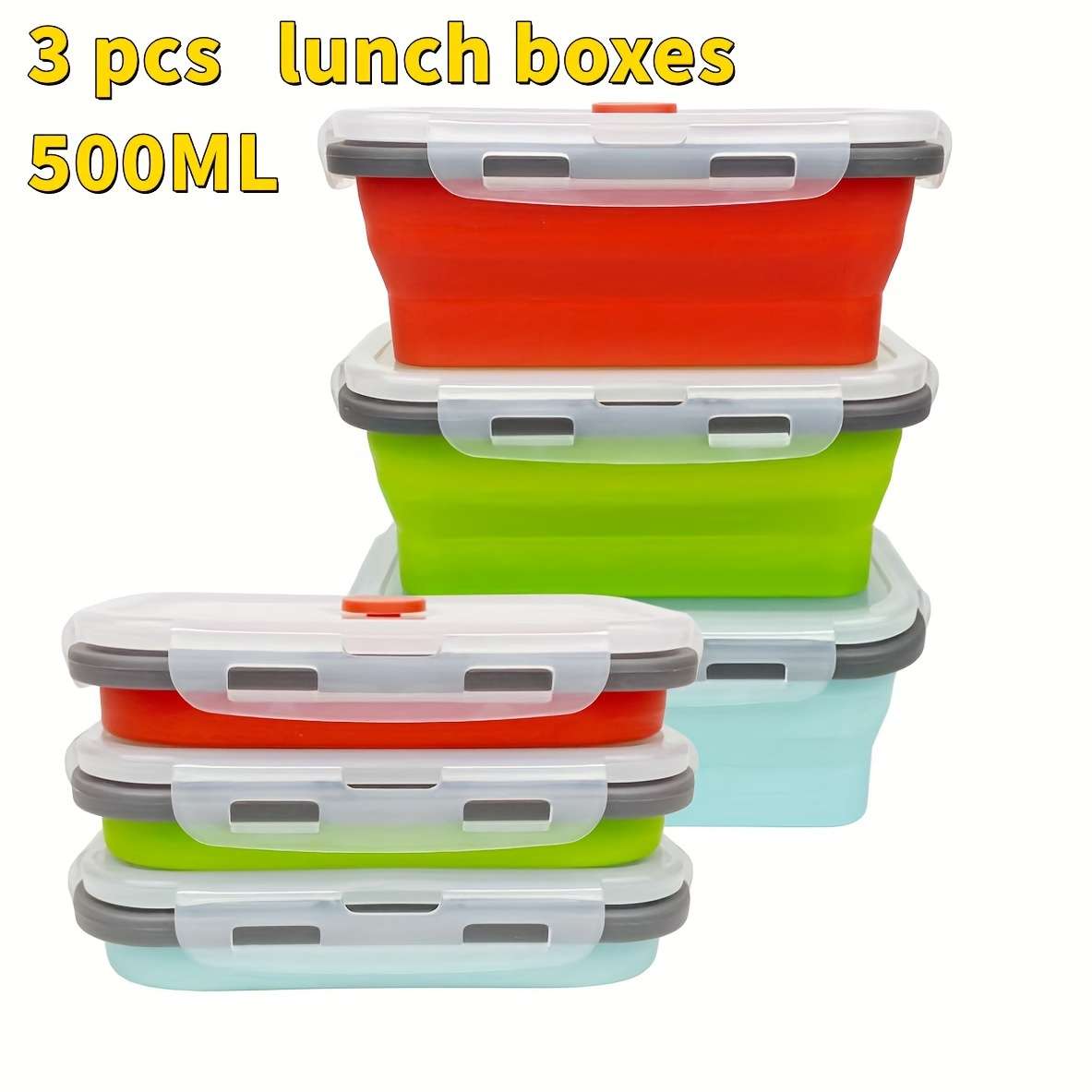 Antibacterial Box Gray Edge Red 3Pcs 500Ml