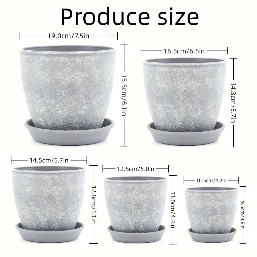 Flowerpot Color Gray Quantity5