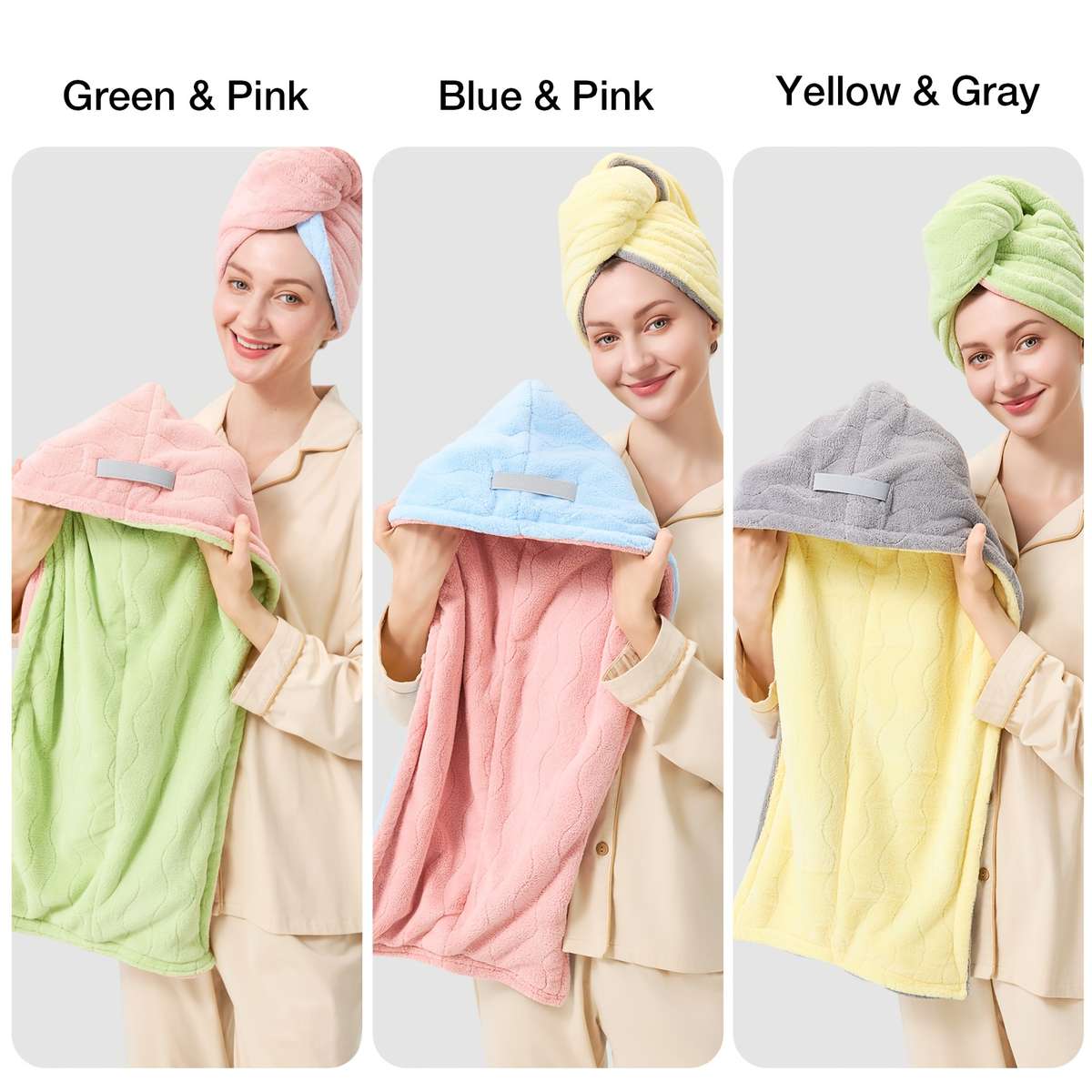 Hair Turban YellowGray