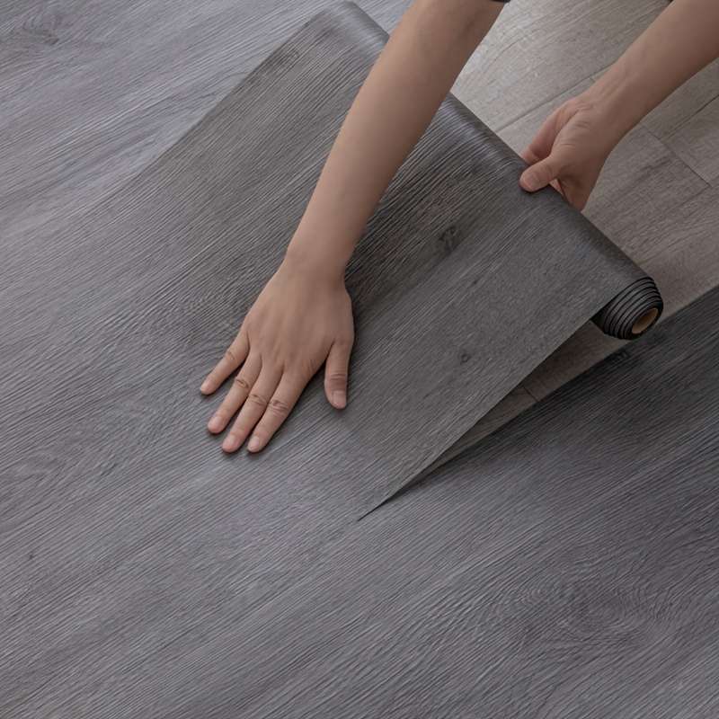 Self Adhesive Floor Stickers Dark Walnut 2Roll