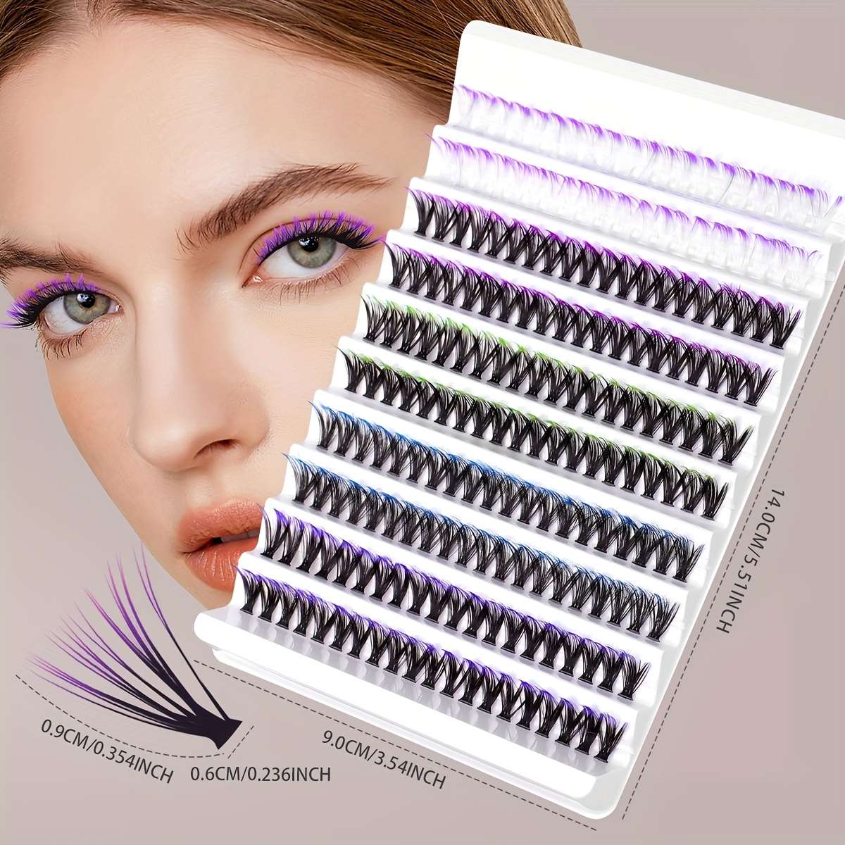 200 Clusters Handmade False Eyelashes Model Vbs 022
