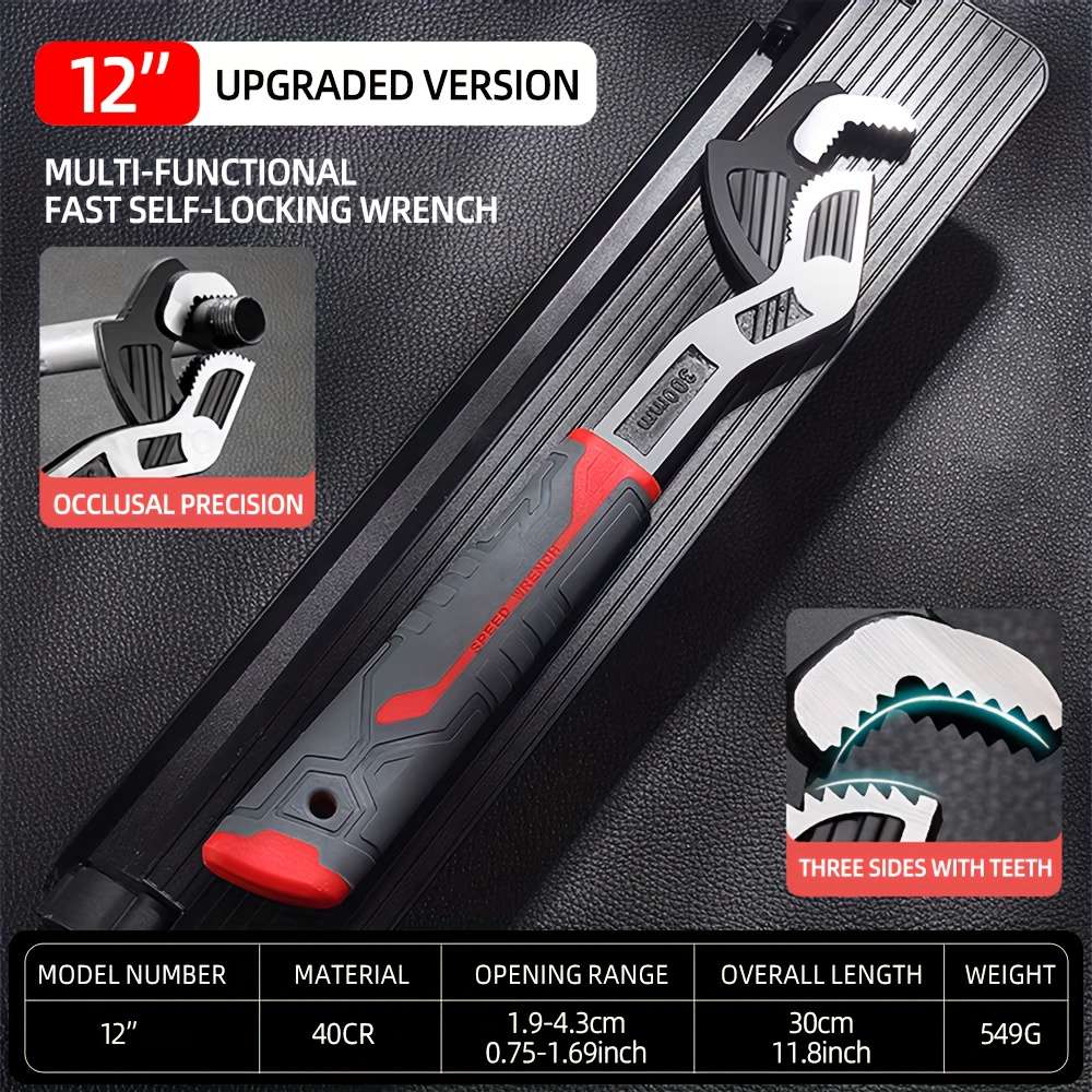 Self-Locking Multi-Function Wrench