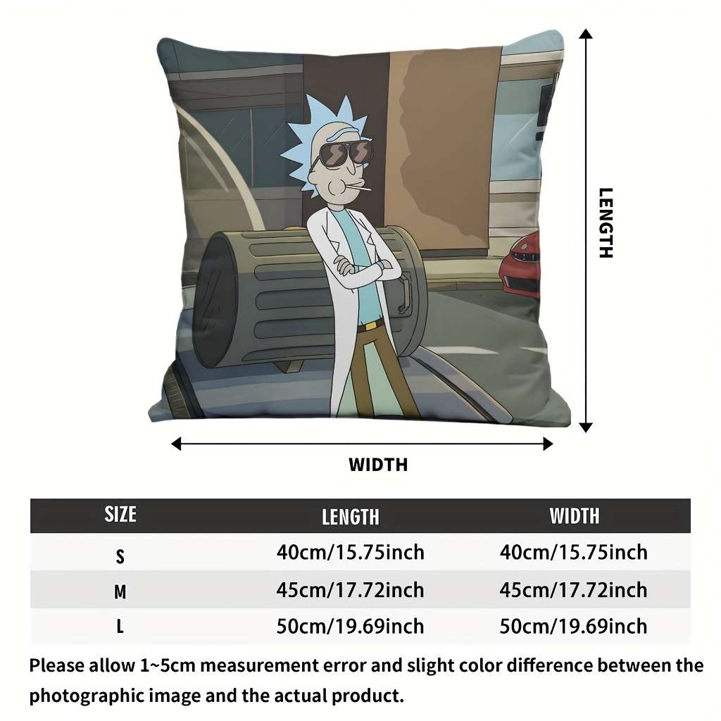 Soft Touch High Density Authorized Warner Bros Rick And Morty Sofa Accent