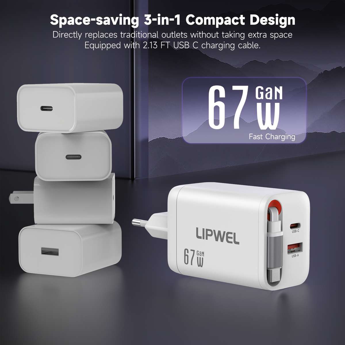Charger Style Blackitems67W Eu Charger