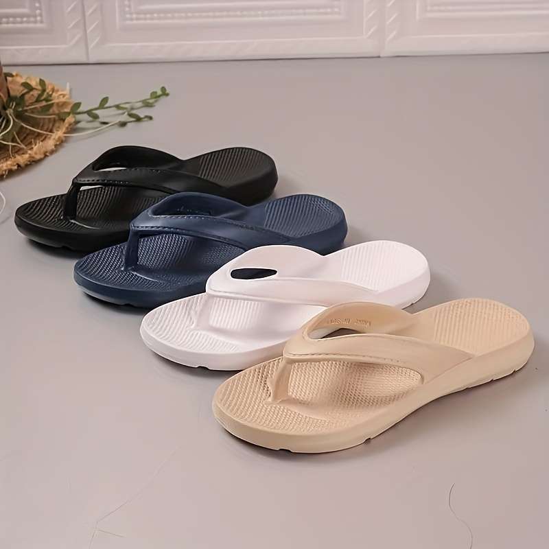Ladies Summer Flip Flops White Uk 7.5-8