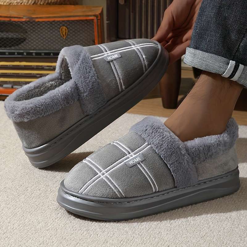 Cotton Slippers Color Grey Sizeuk 6.5-7