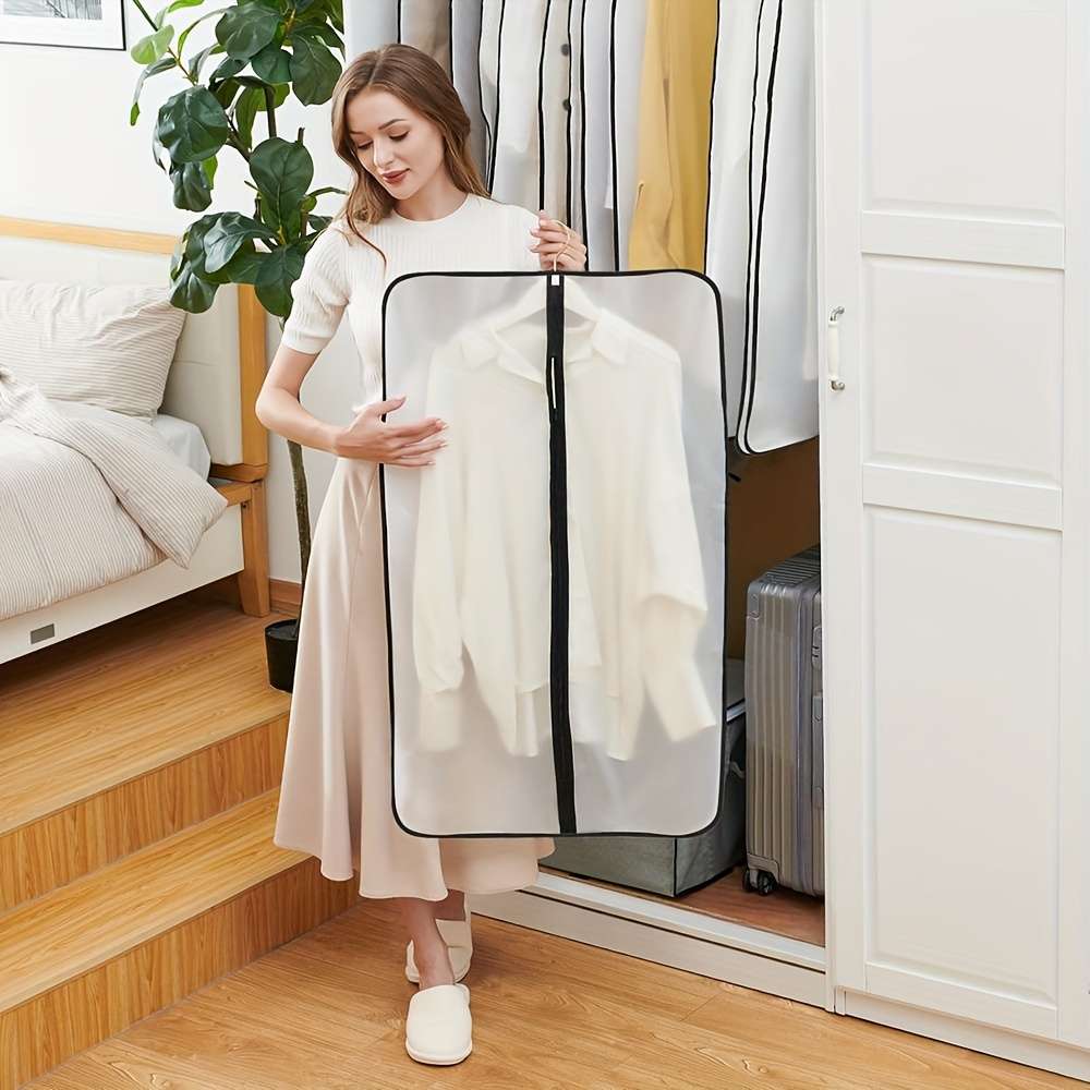 Clothing Dust Bags Color Black Border Rounded Corners Size10Pcs60*80Cm