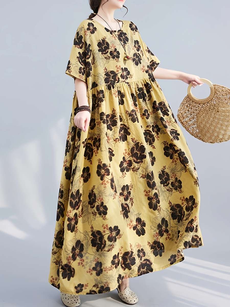 Women S Dress Color Yellow Size Asian M