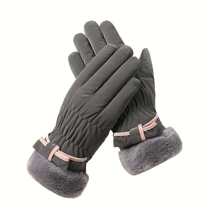 Winter Gloves Color Grey