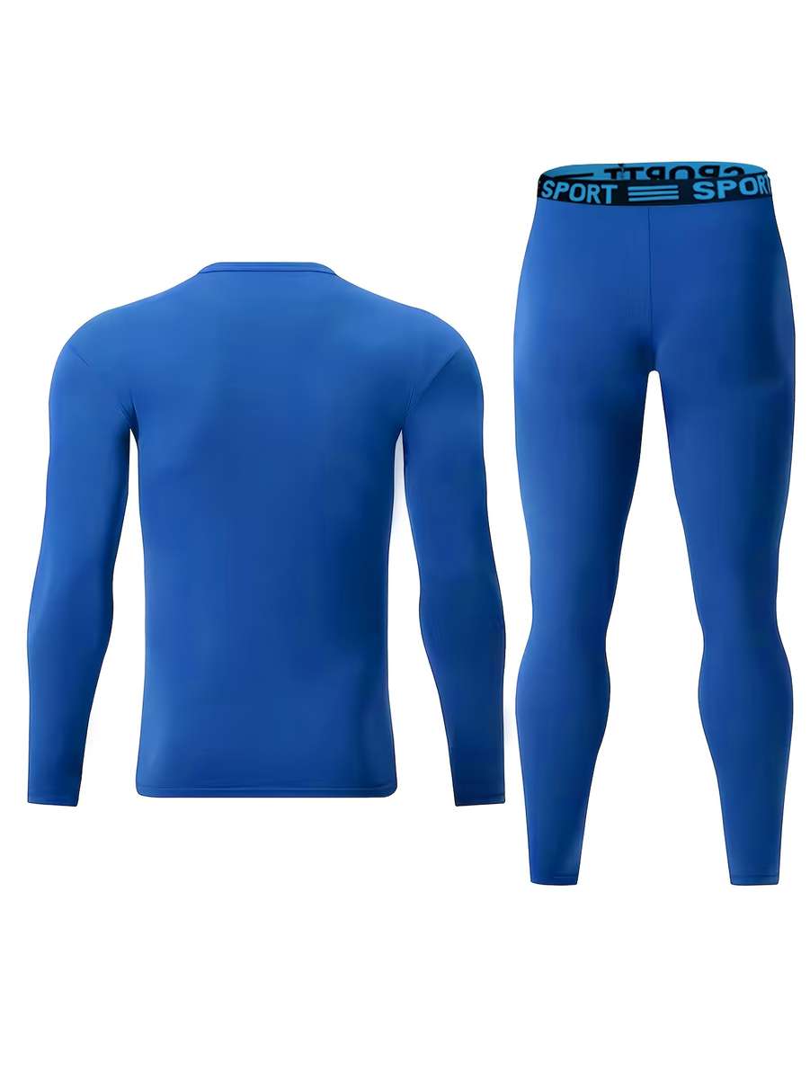 Thermal Underwear Color Blue Sizes