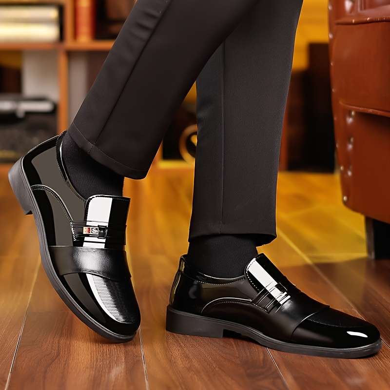 Mens Leather Shoes Color Black Sizeuk 8