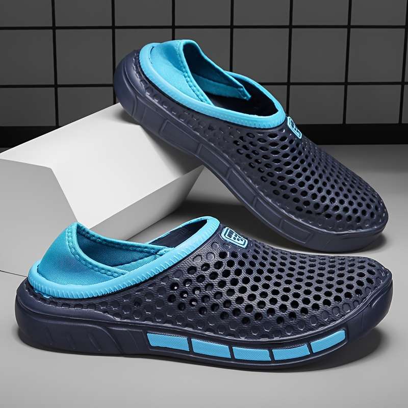 Men Slippers Summer Style Grey Size Uk 7